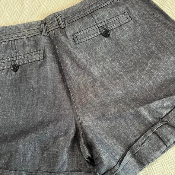 Size 6 Express Design Studio Denim Looking Mid Rise Shorts - Picture 4 of 8